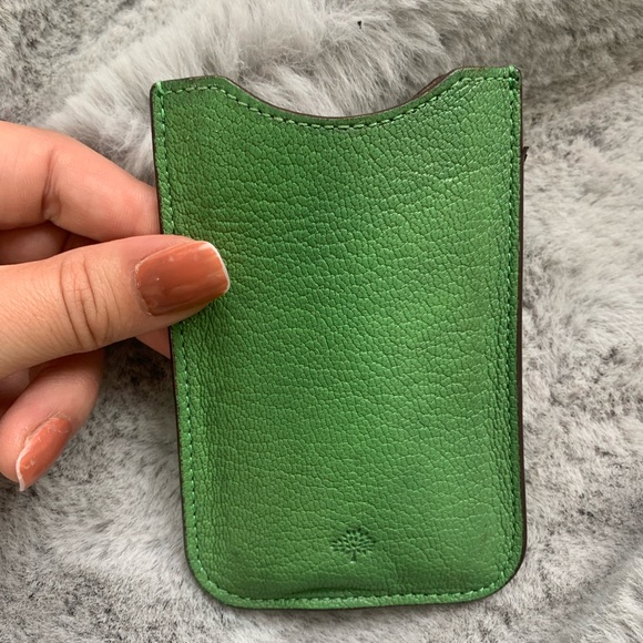 Mulberry Leather Phone case , fits iPhone 4/5 , business cards / cards - Picture 5 of 6